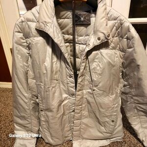 Spyder Silver Insulated Puffer Coat